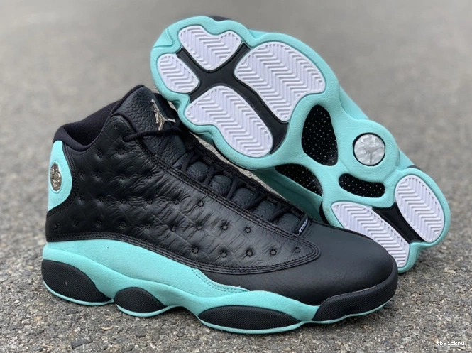 Cheap TBkick 13 Black Retro Air Island Jordan Green 414571-030 0813